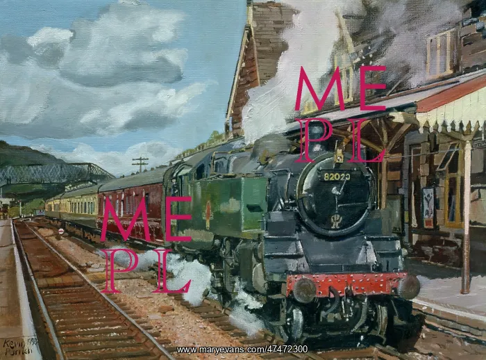 : Platform Steam Up - steam train at station : Platform Steam Up - steam train at station