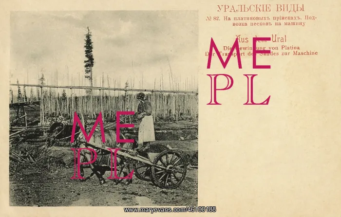 : Platinum mining in the Ural Mountains, Russia : Platinum mining in the Ural Mountains, Russia