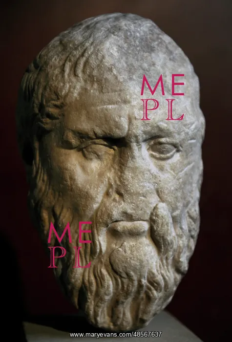 : Plato (428-348 BC). Bust : Plato (428-348 BC). Bust