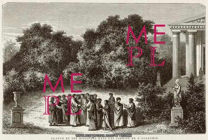 : PLATO WITH DISCIPLES : PLATO WITH DISCIPLES