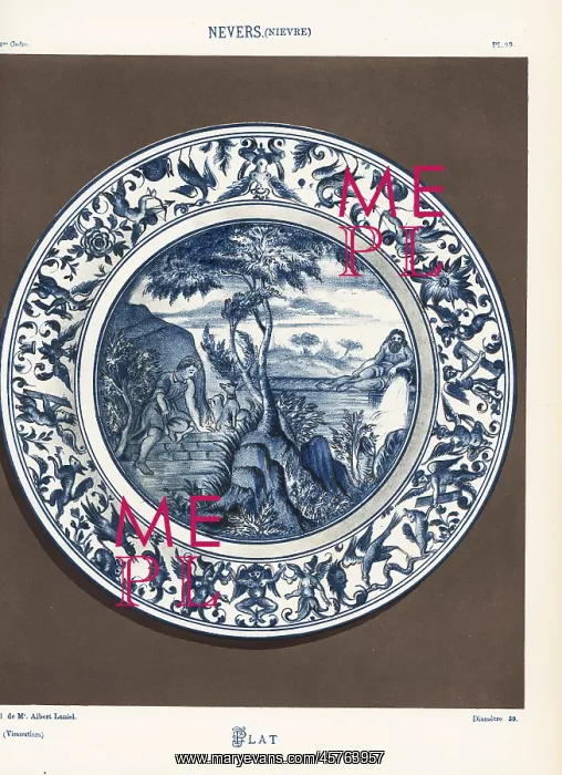 : Platter from Nevers, France : Platter from Nevers, France