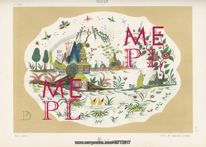 : Platter from Rouen, France : Platter from Rouen, France