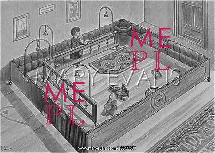 : PLAY-PEN. A splendidly elaborate German play-pen : PLAY-PEN. A splendidly elaborate German play-pen