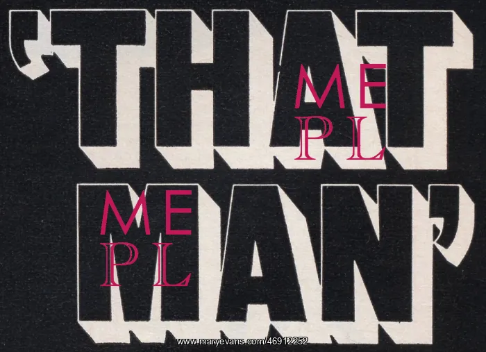: Playboy - 1967, That Man, font, slogan : Playboy - 1967, That Man, font, slogan