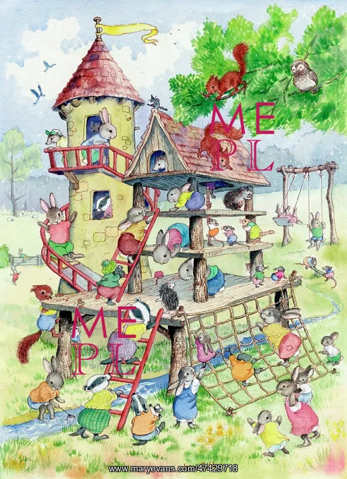 : Playground with rabbits, and other animals : Playground with rabbits, and other animals