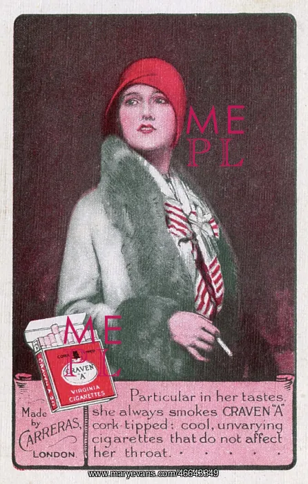  : Playing card reverse - advertising for Craven A cigarettes