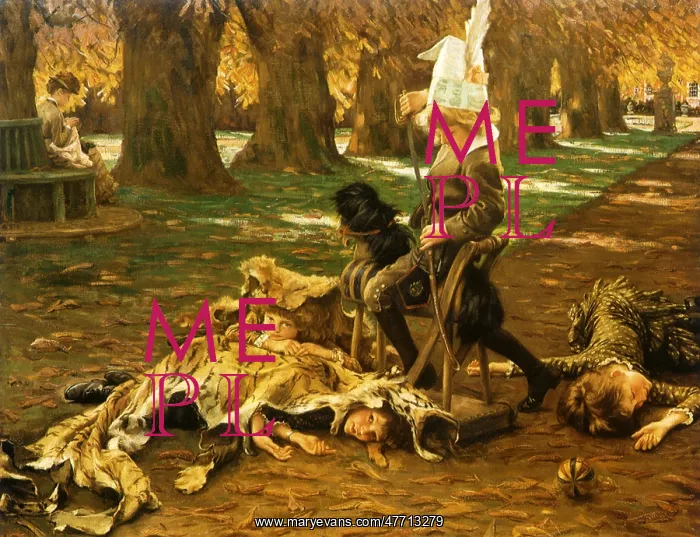 : Playing Make-Believe, by Tissot : Playing Make-Believe, by Tissot