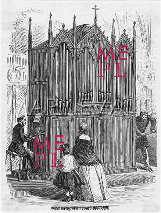 : PLAYING THE ORGAN 1865 : PLAYING THE ORGAN 1865