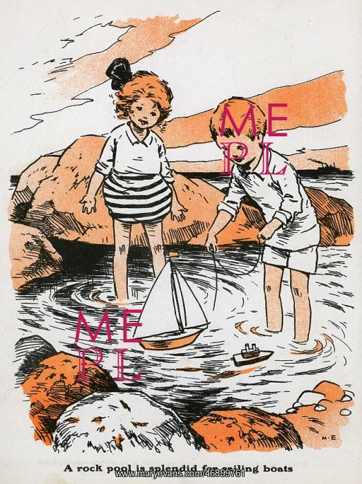 : Playing in a rock pool : Playing in a rock pool