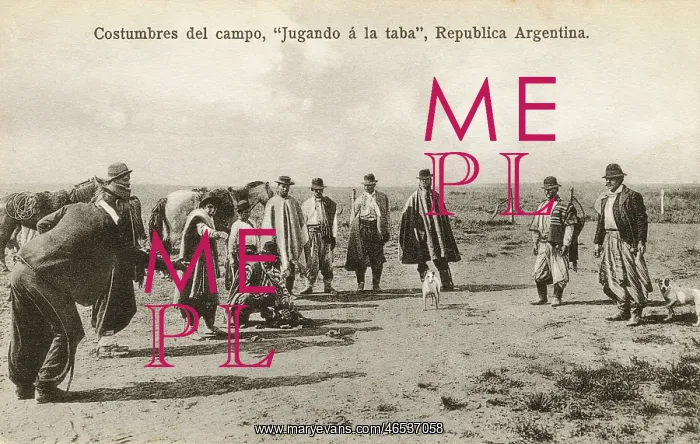 : Playing Taba, a variant of Knucklebones, Argentina : Playing Taba, a variant of Knucklebones, Argentina