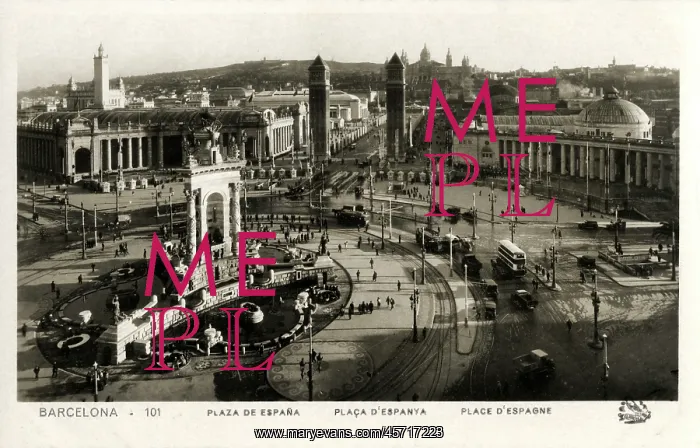 : Plaza de Espana, Barcelona, Spain : Plaza de Espana, Barcelona, Spain