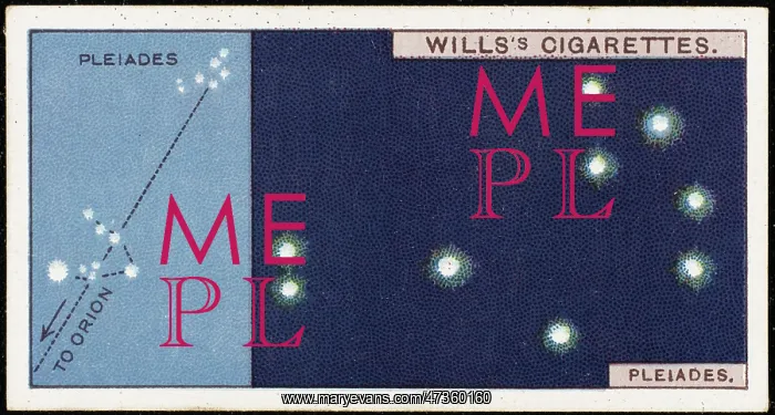  : PLEIADES (CIG. CARD)