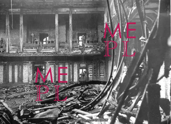 : Plenary hall after the Reichstag fire, 1933 : Plenary hall after the Reichstag fire, 1933