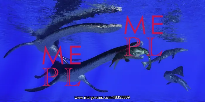 : Plesiosaurus attacks a Metriorhynchus in Jurassic seas : Plesiosaurus attacks a Metriorhynchus in Jurassic seas