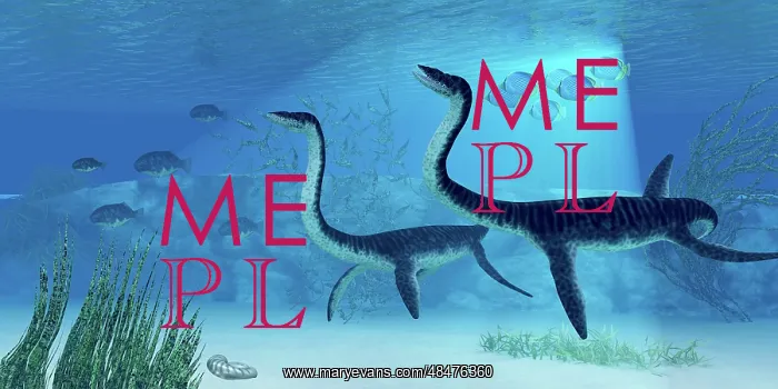 : Plesiosaurus dinosaurs swimming the Jurassic seas : Plesiosaurus dinosaurs swimming the Jurassic seas