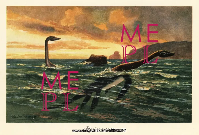: Plesiosaurus dolichodeirus in the ocean : Plesiosaurus dolichodeirus in the ocean