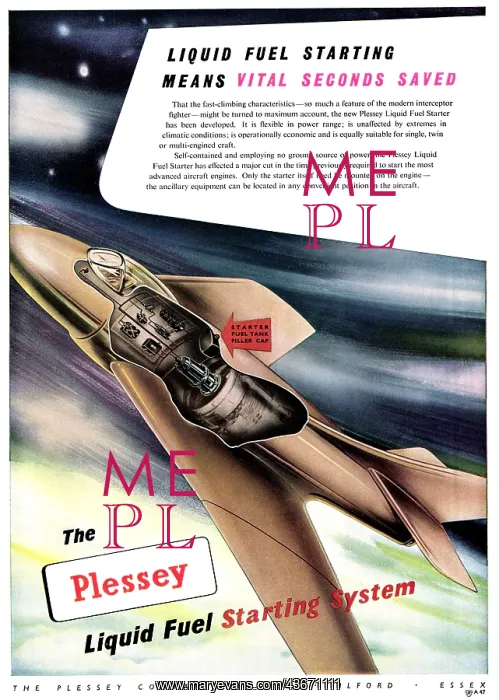 : Plessey Aircraft Components. - Liquid Fuel Starters : Plessey Aircraft Components. - Liquid Fuel Starters