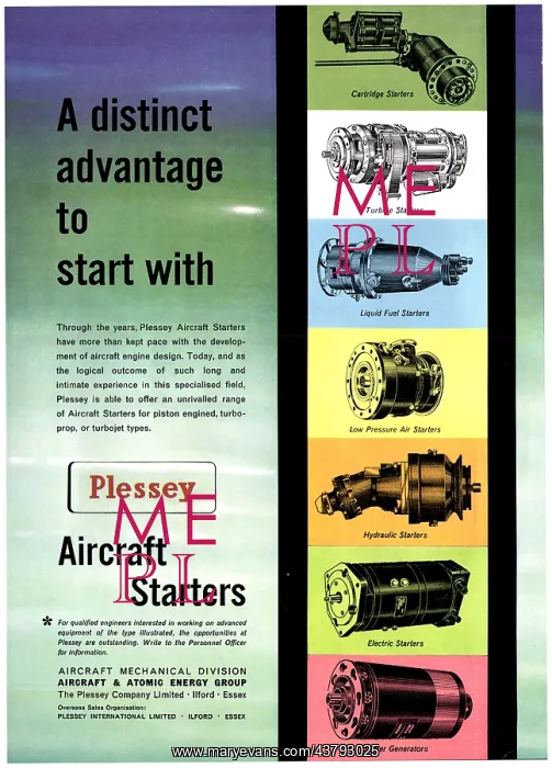 : Plessey Aircraft Starters : Plessey Aircraft Starters