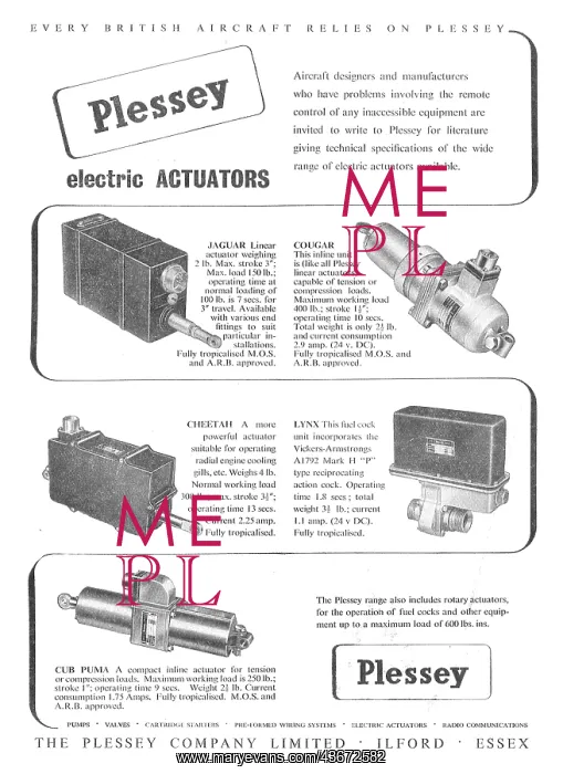 : Plessey Electric Actuators : Plessey Electric Actuators