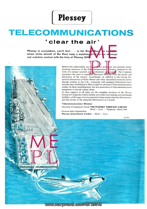: Plessey UHF Comms Systems For The Royal Navy : Plessey UHF Comms Systems For The Royal Navy
