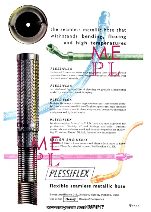 : Plessiflex Seamless Metallic Hose : Plessiflex Seamless Metallic Hose