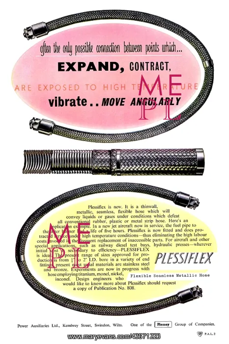 : Plessiflex Seamless Metallic Hose : Plessiflex Seamless Metallic Hose