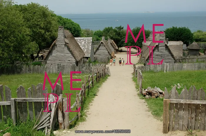 : Plimoth Plantation or Historical Museum. English village. Pl : Plimoth Plantation or Historical Museum. English village. Pl