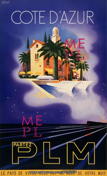 : PLM Cote d'Azur poster : PLM Cote d'Azur poster