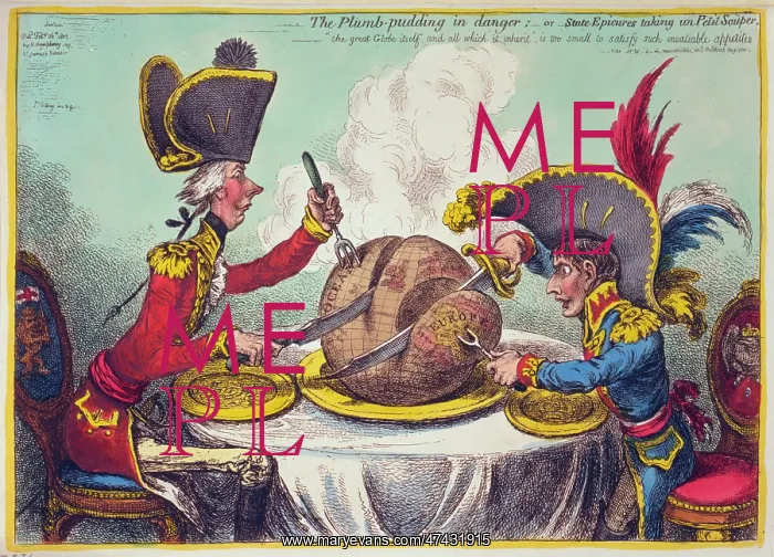 : The Plumb-pudding in danger, or, State epicures taking un pe : The Plumb-pudding in danger, or, State epicures taking un pe