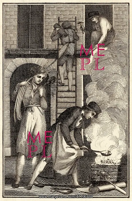 : Plumber at Work, 1820's : Plumber at Work, 1820's