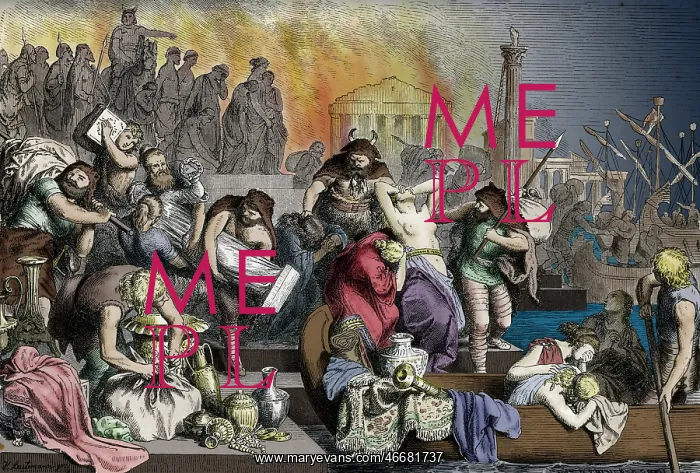 : Plunder of Rome by Vandals : Plunder of Rome by Vandals