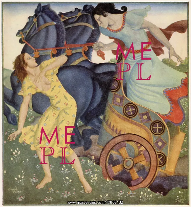 : Pluto and Persephone - Edmund Dulac : Pluto and Persephone - Edmund Dulac