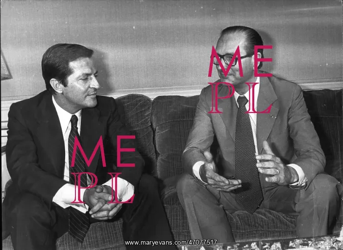 : PM Jacques Chirac and Adolfo Suarez of Spain, in Paris : PM Jacques Chirac and Adolfo Suarez of Spain, in Paris