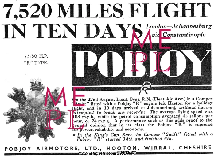 : Pobjoy 75 / 85 HP Aero Engine : Pobjoy 75 / 85 HP Aero Engine