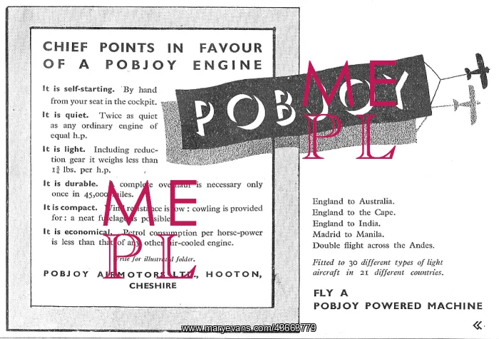  : Pobjoy Aero Engines