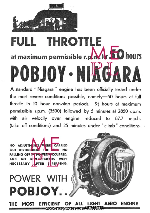  : Pobjoy Niagara Aero Engines