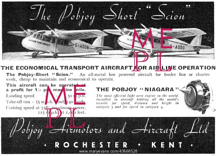 : Pobjoy-Short Scion - Niagara : Pobjoy-Short Scion - Niagara
