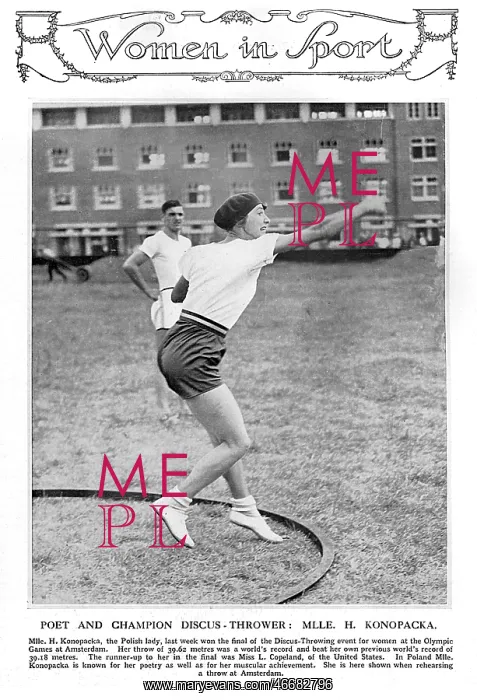 : Poet and discus thrower, Mlle. H. Konopacka : Poet and discus thrower, Mlle. H. Konopacka