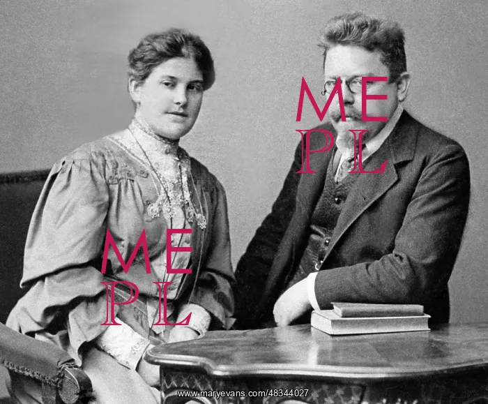 : Poet Max Halbe with his wife, 1903 : Poet Max Halbe with his wife, 1903