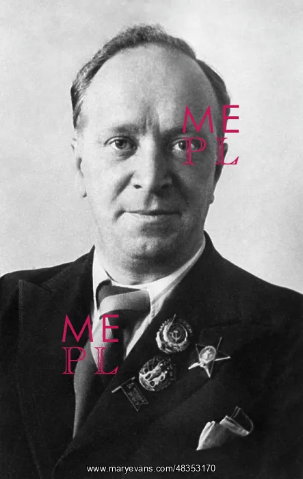 : Poet Vasily Lebedev-Kumach, 1940 : Poet Vasily Lebedev-Kumach, 1940