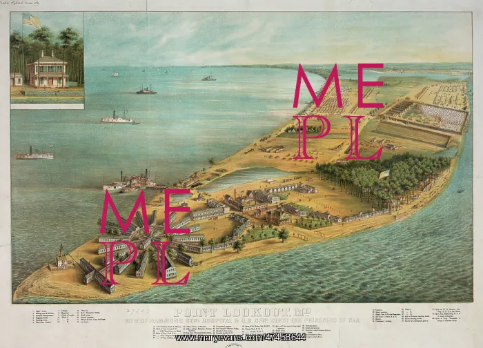: Point Lookout, Md - View of Hammond Genl. Hospital & U.S. Ge : Point Lookout, Md - View of Hammond Genl. Hospital & U.S. Ge