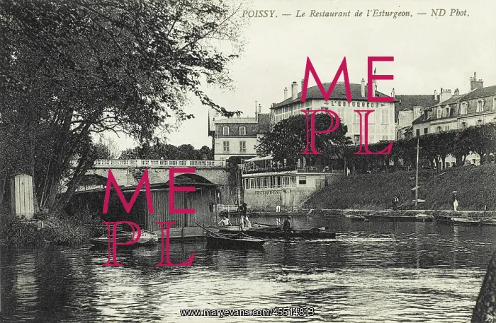 : Poissy on the Seine. Restaurant de L'Esturgeon : Poissy on the Seine. Restaurant de L'Esturgeon