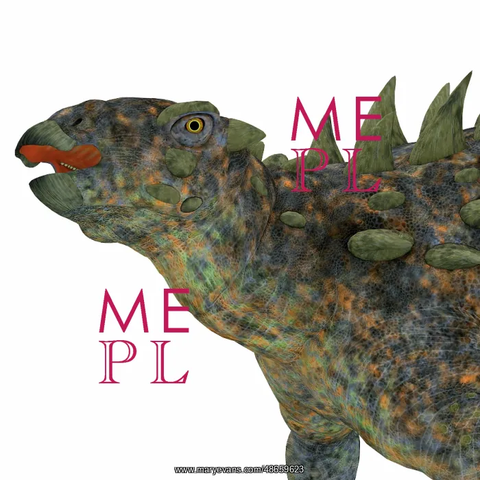 : Polacanthus dinosaur head : Polacanthus dinosaur head