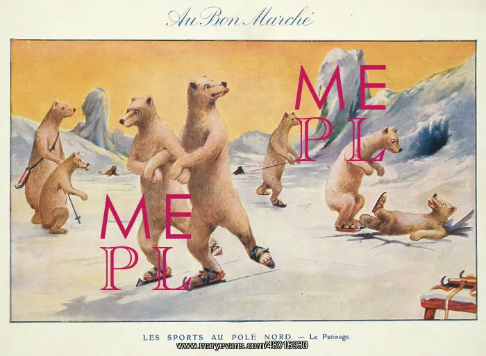 : Polar bears skating at the North Pole : Polar bears skating at the North Pole