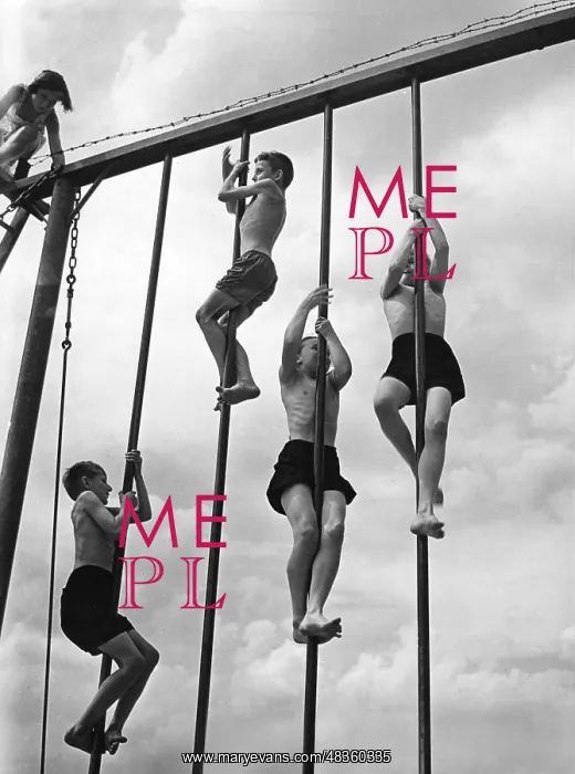 : Pole climbing, 1939 : Pole climbing, 1939