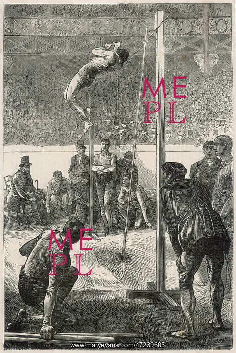 : POLE VAULT, 1871 : POLE VAULT, 1871