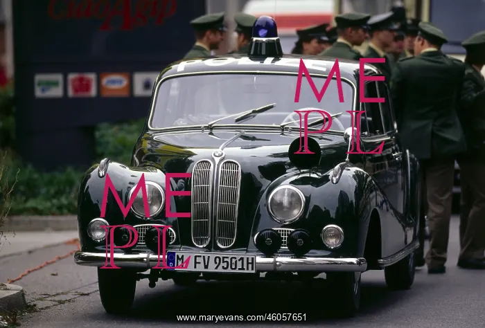 : Police car in Munich : Police car in Munich