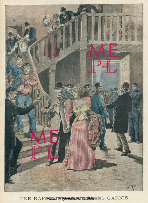 : POLICE / HOTEL RAIDS / 1895 : POLICE / HOTEL RAIDS / 1895