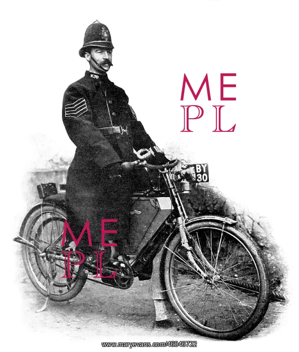 : Police motorcyclist, 1904 : Police motorcyclist, 1904