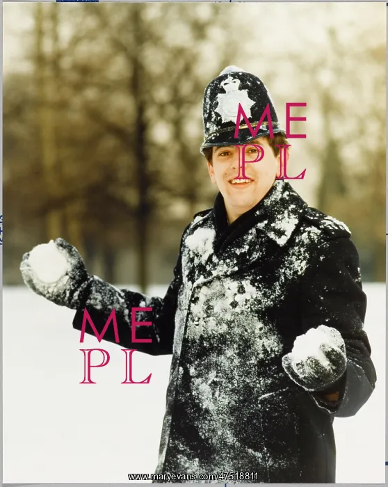 : POLICE OFFICER IN SNOW : POLICE OFFICER IN SNOW